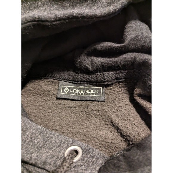 Rainforest Cafe Men Sz 2XL Charcoal Gray Pullover Hoodie - Picture 3 of 3